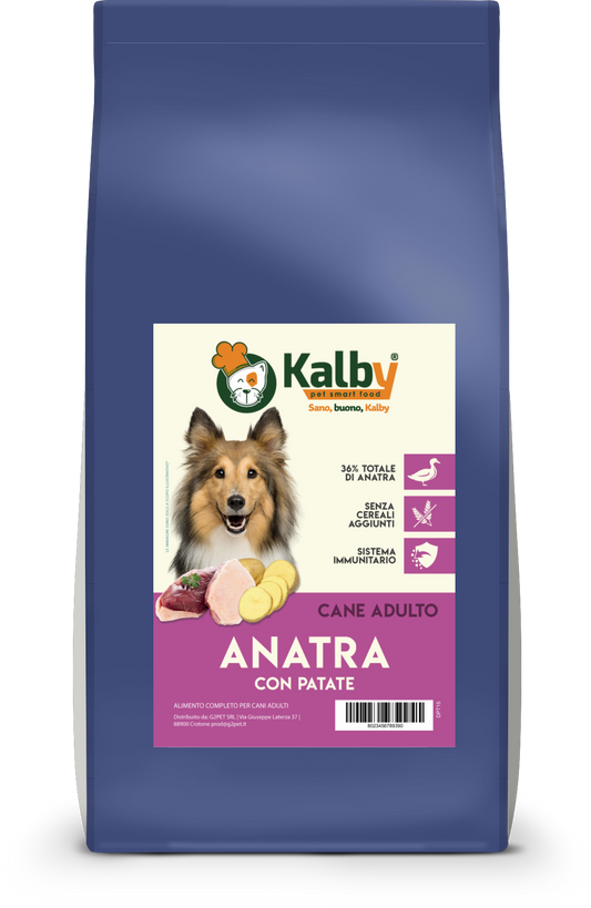 CANE - Crocchetta SUPER PREMIUM - ADULTO taglia MEDIA/GRANDE - ANATRA e PATATE