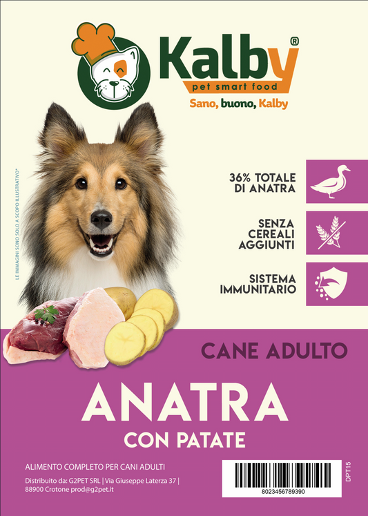 Crocchetta SUPER PREMIUM - ADULTO taglia MEDIA/GRANDE - ANATRA e PATATE