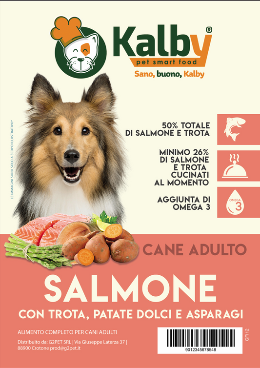 Crocchetta GRAIN FREE - ADULTO taglia MEDIA/GRANDE - SALMONE TROTA PATATE DOLCI e ASPARAGI