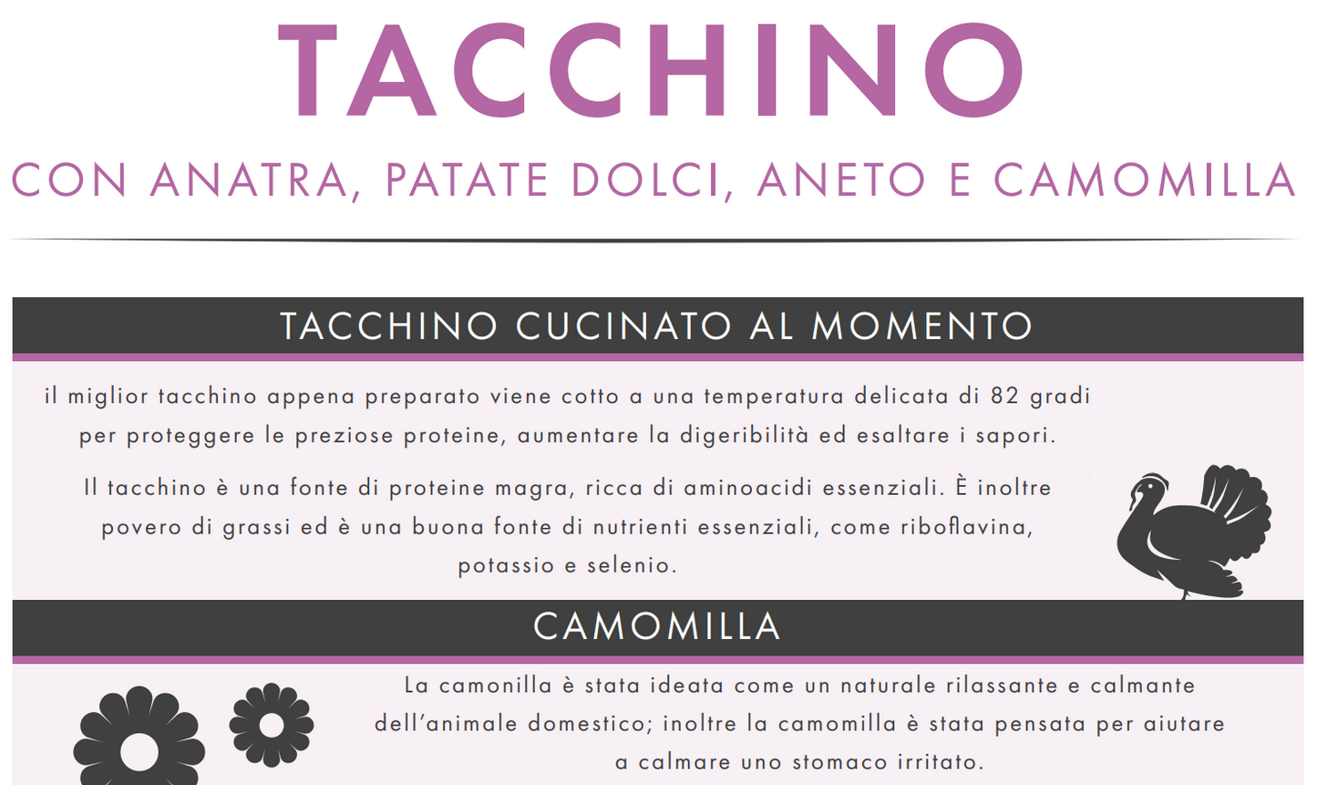 Crocchetta GRAIN FREE - CUCCIOLO taglia PICCOLA - TACCHINO e CAMOMILLA