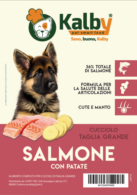 Crocchetta SUPER PREMIUM - CUCCIOLO taglia MEDIA/GRANDE - SAMONE e PATATE